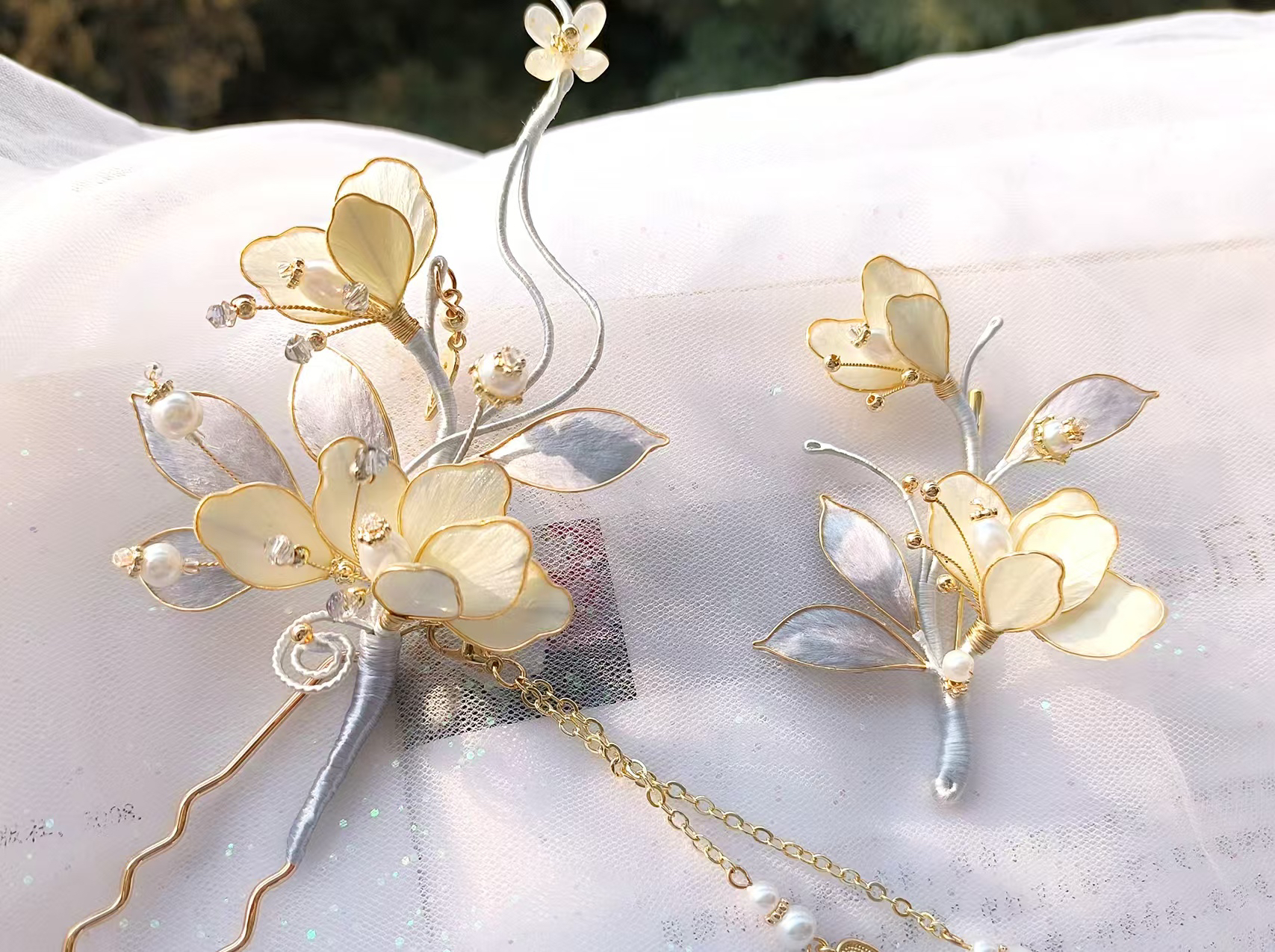 Intangible Cultural Heritage Floral Silk Velvet Peony Brooch-TERRAINKUN