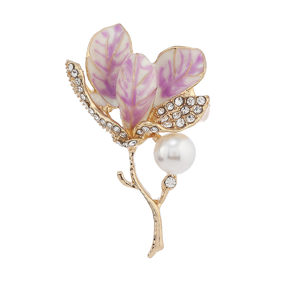 Enamel Tulip Brooch