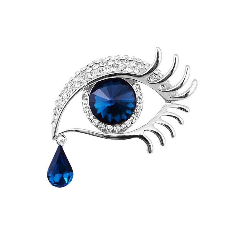 European and American cross-border Demon’s Eye brooch, high-end niche brooch, women's clothing pin, vintage accessory, fashion jewelry