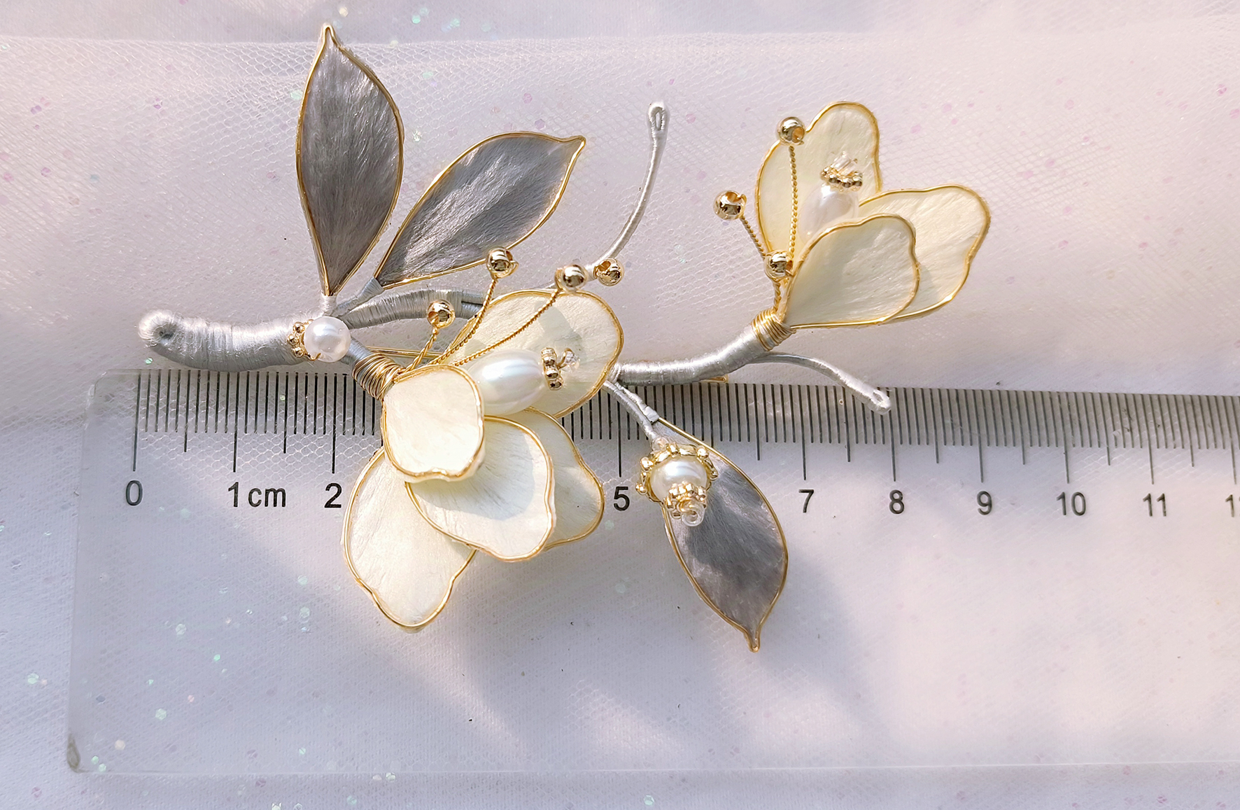 Intangible Cultural Heritage Floral Silk Velvet Peony Brooch-TERRAINKUN