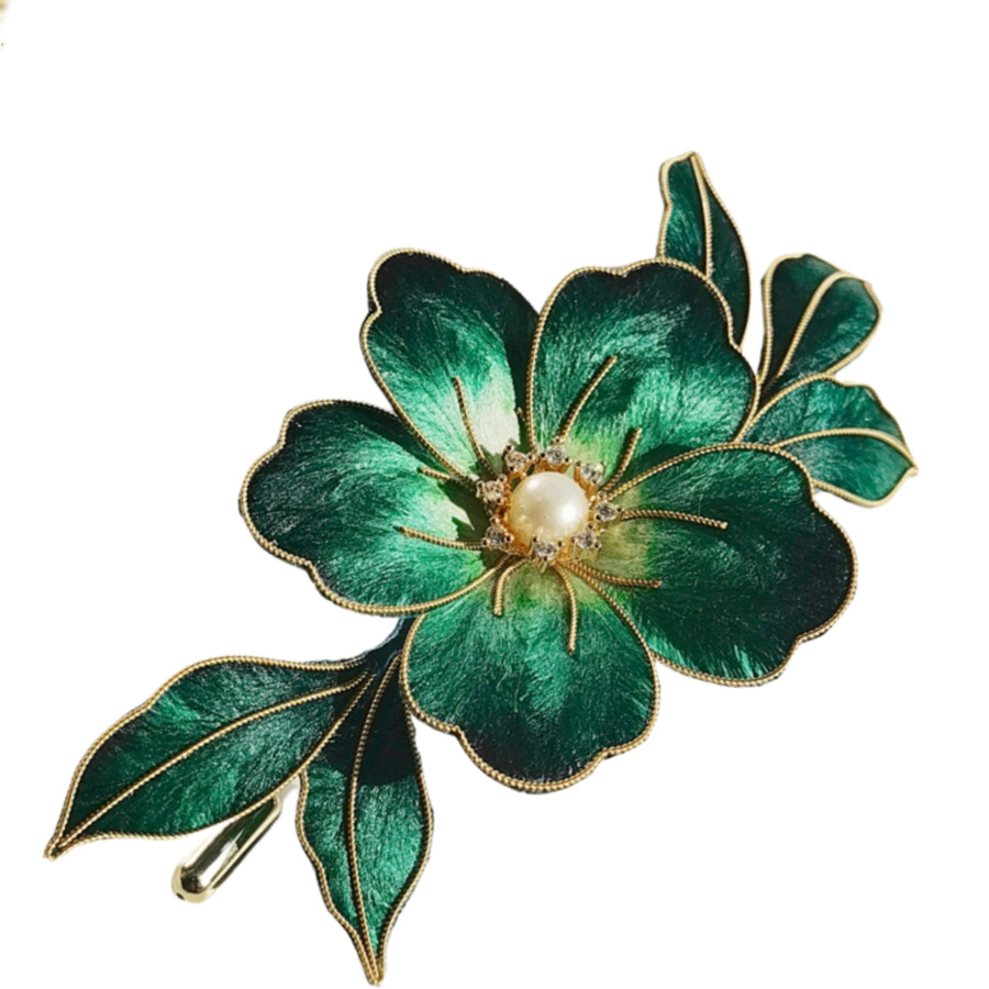 ICH Velvet Flower Brooch for Women