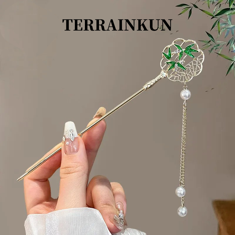 Ancient style tassel flower hairpin headwear