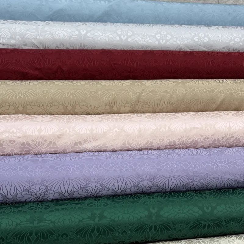 绫罗真丝提花面料花丝罗100%桑蚕连衣裙上衣布料-TERRAINKUN