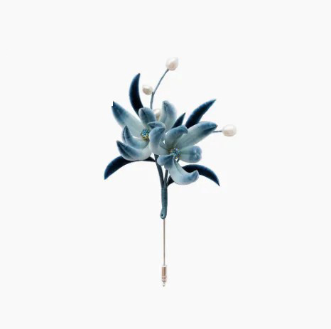 ICH Velvet Orchid Brooch（Need Customization）