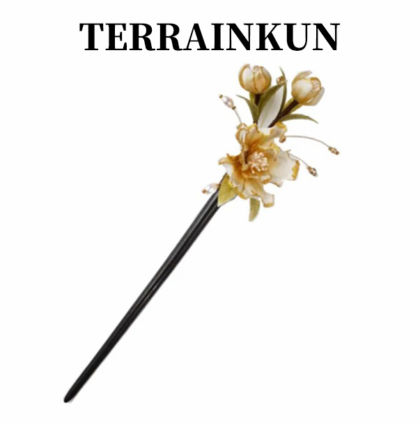 ICH Camellia Velvet Craft Hairpin