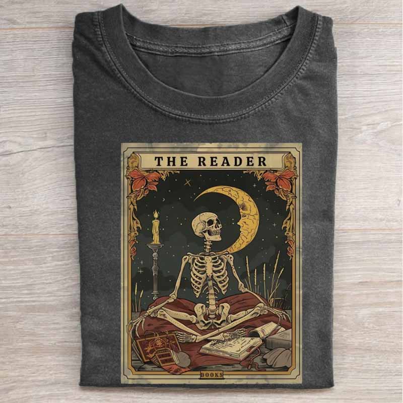 Skeleton Reading Shirt