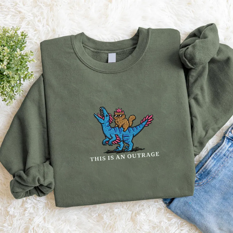 Embroidered Princess Donut and Mongo Sweatshirt