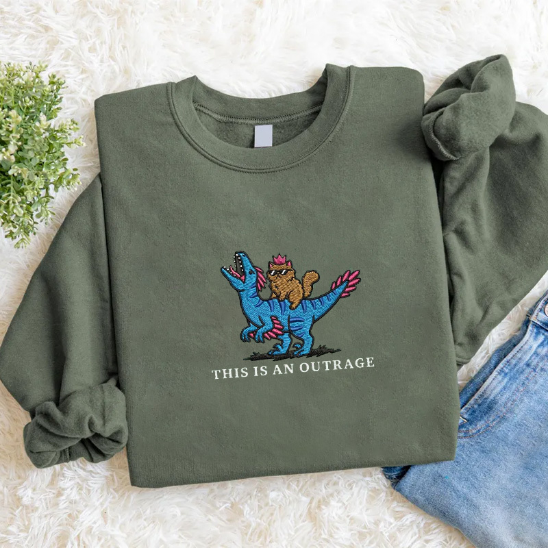 Embroidered Princess Donut and Mongo Sweatshirt