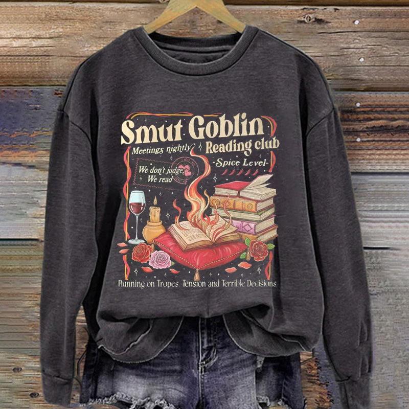 Smut Goblin Dark Romance Bookish Sweatshirt