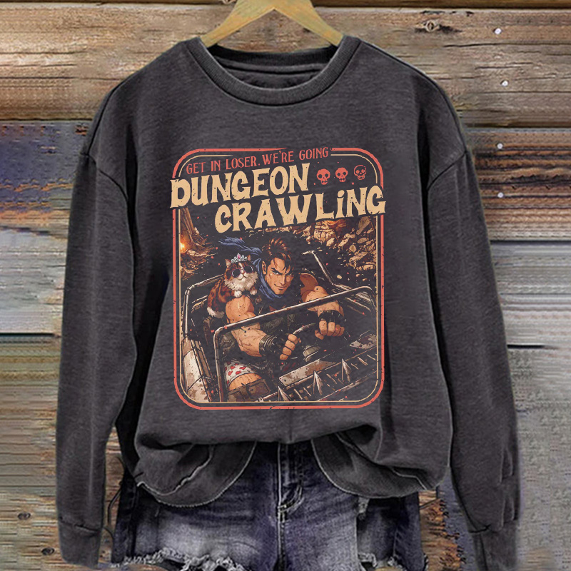 Dungeon Crawling Sci-Fi Meme Sweatshirt