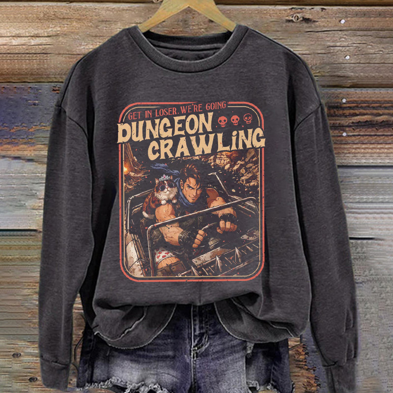 Dungeon Crawling Sci-Fi Meme Sweatshirt
