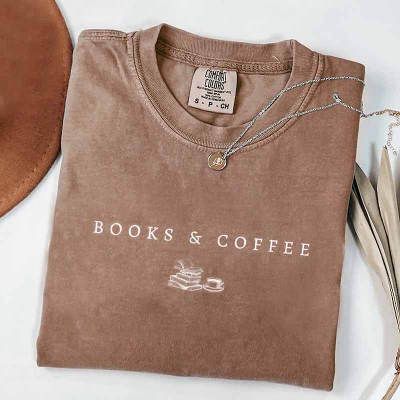 Books and Coffee Shirt