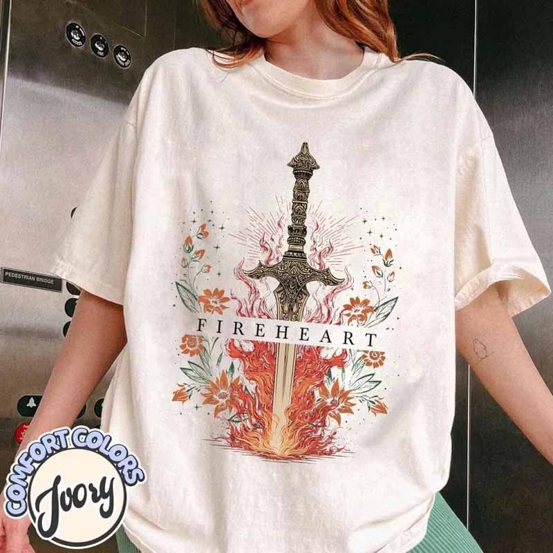 Fantasy novel Fireheart Shirt