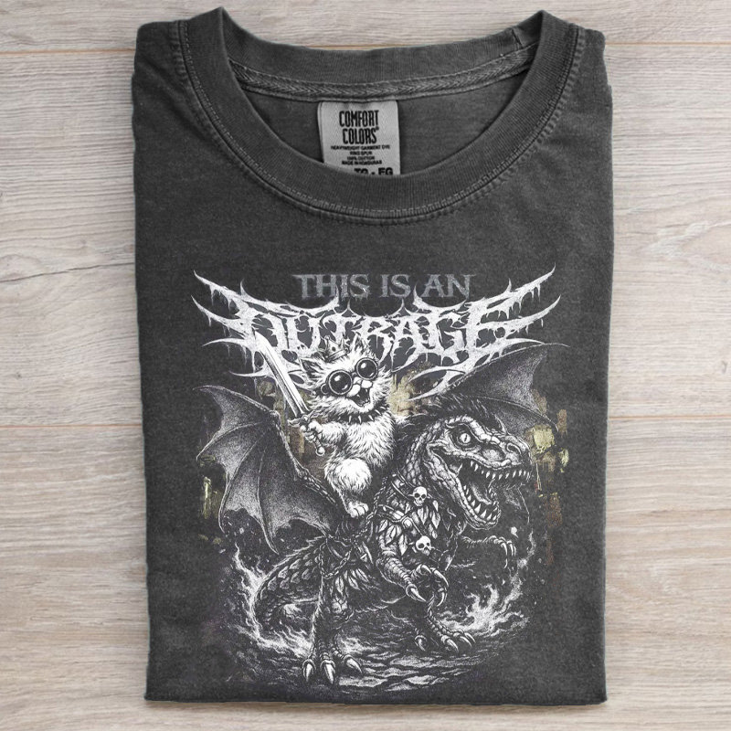 VIntage This is an Outrage Shirt