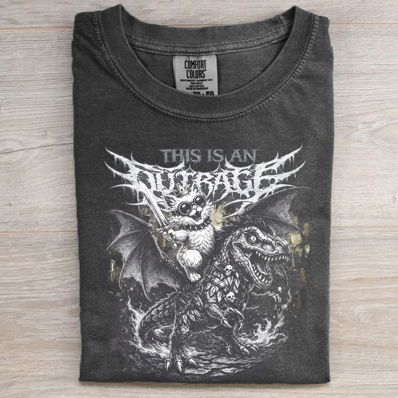 VIntage This is an Outrage Shirt