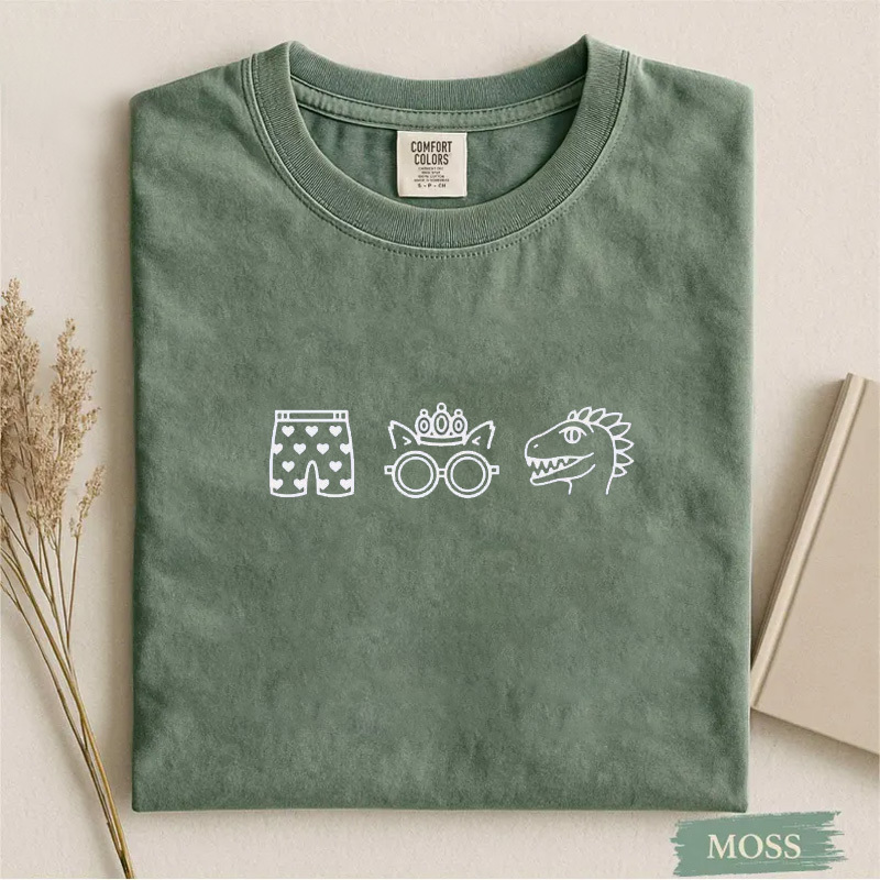 Carl's Heart Boxers, Princess Donut, and Mongo T-Shirt