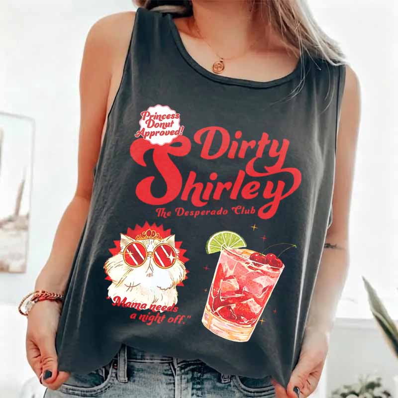 Princess Donut Dirty Shirley Cocktail Tank