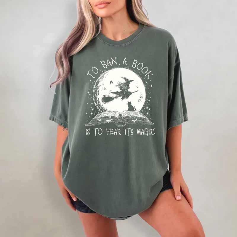 Witch Reading Book Shirt