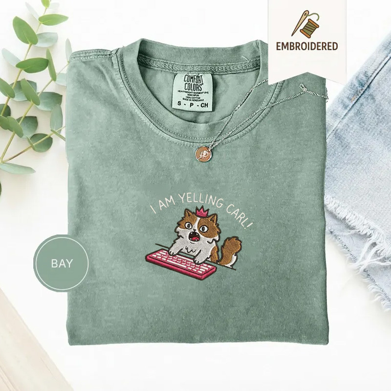 Embroidered I Am Yelling Carl Princess Donut Shirt