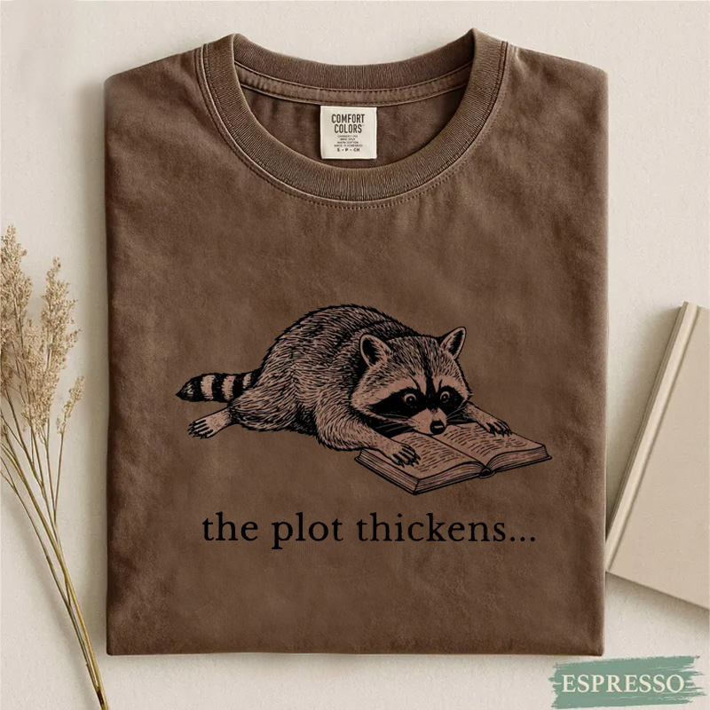 Comfort Colors Bookish Raccoon Shirt