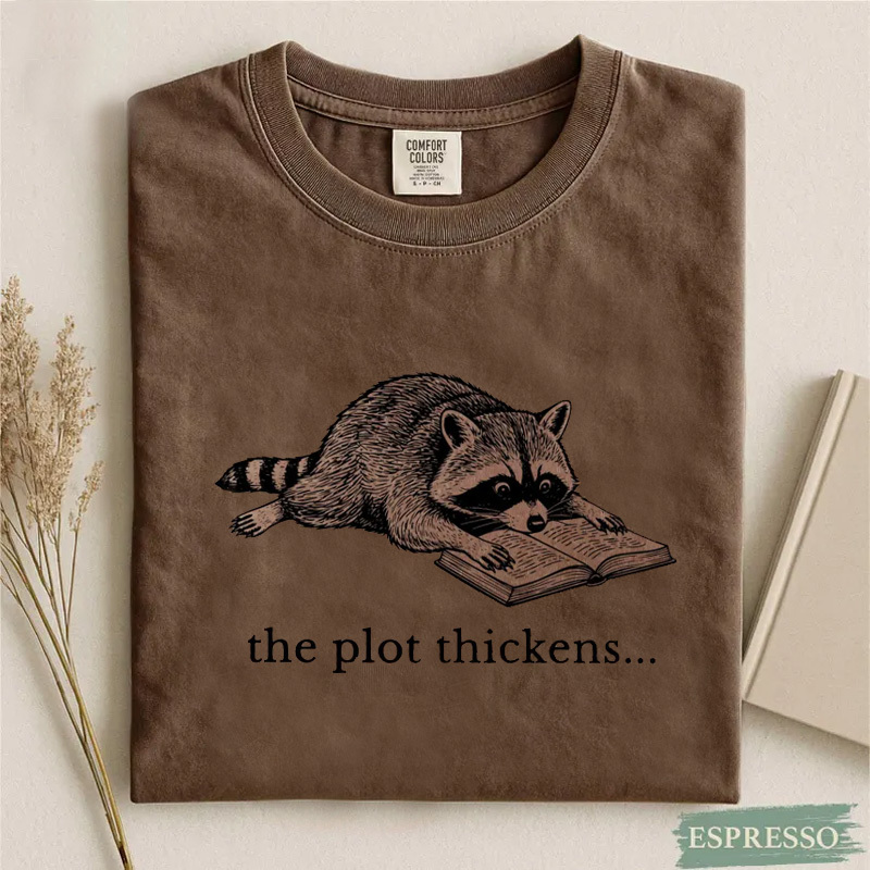 Comfort Colors Bookish Raccoon Shirt