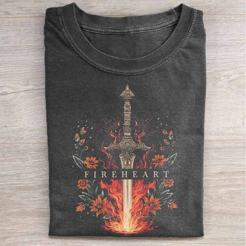Fantasy novel Fireheart Shirt
