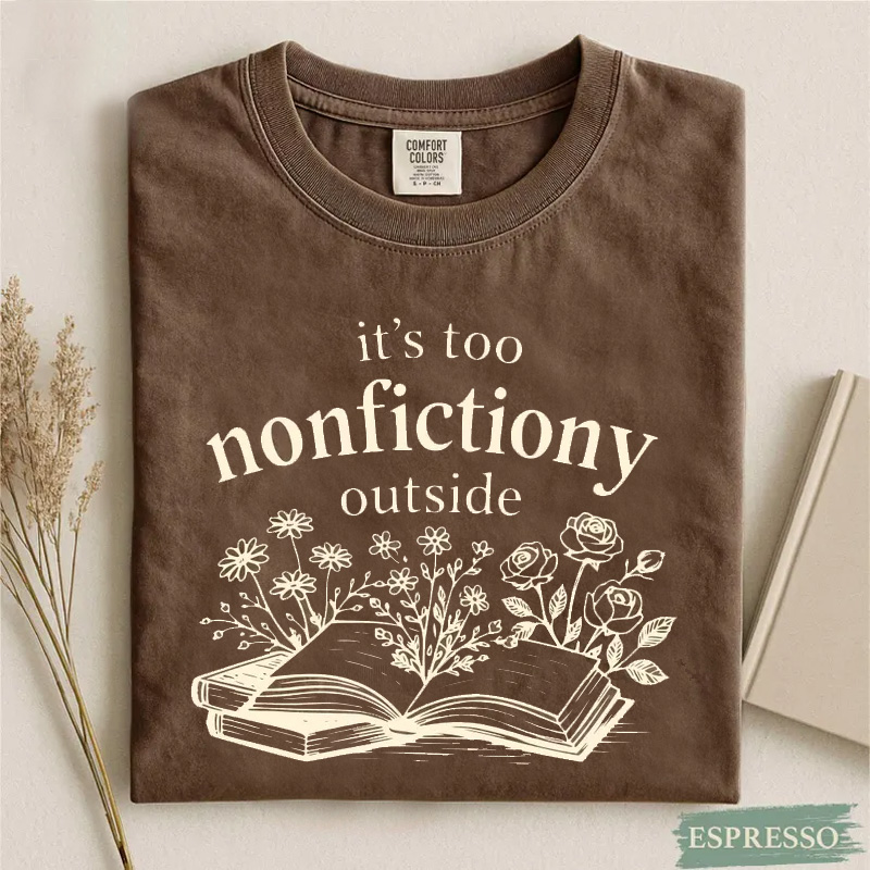 Comfort Colors Booktrovert Floral Shirt