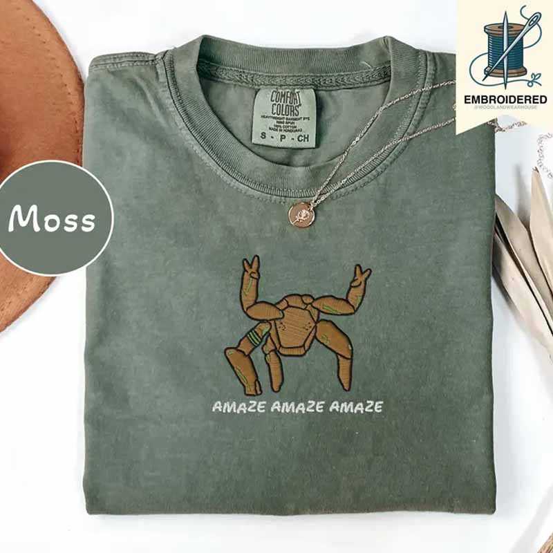 Embroidered Amaze Rocky Alien Shirt