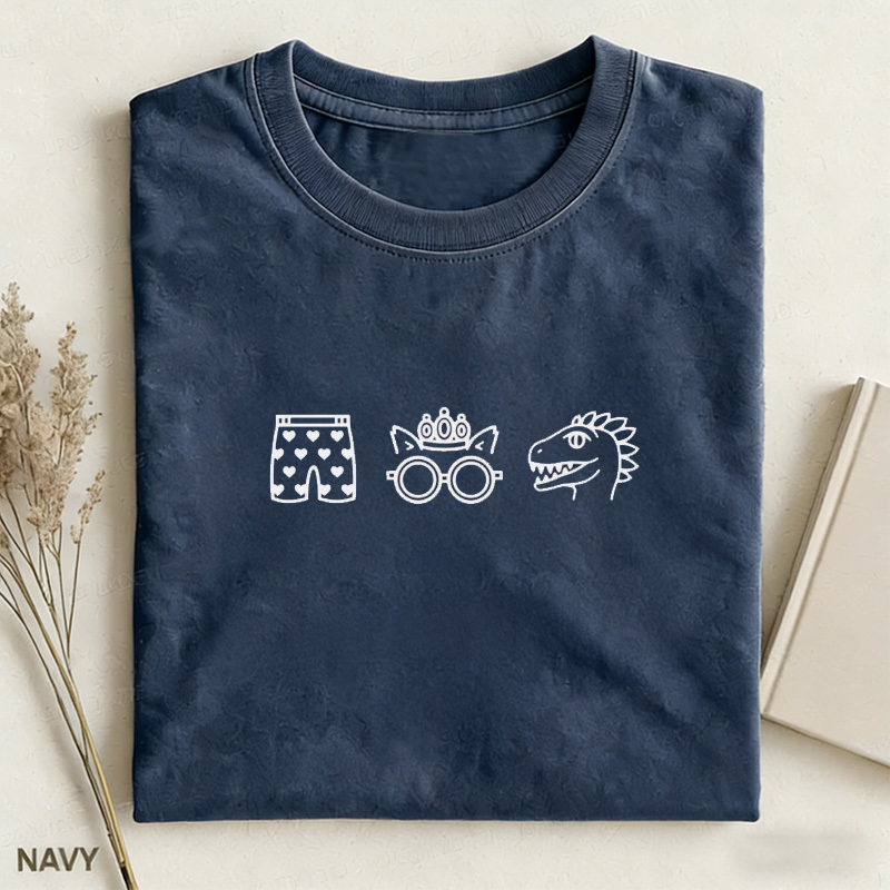 Carl's Heart Boxers, Princess Donut, and Mongo T-Shirt