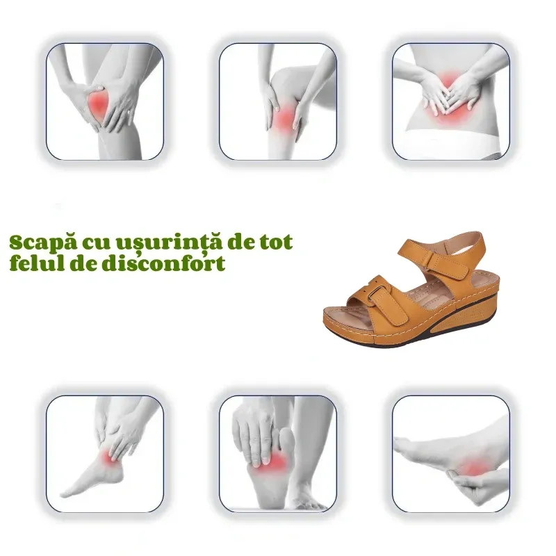 🔥60% reducere pentru o perioadă limitată - Sandale ortopedice de vară - Design ergonomic✅ Faceți-vă mersul mai confortabil