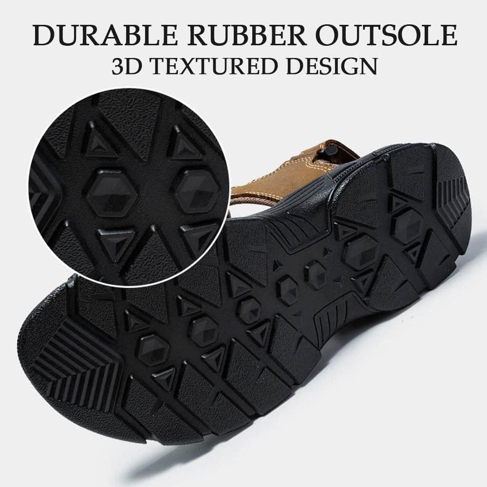 (🔥Hoy 60% de descuento - ¡no te lo pierdas!) ⏰ Ergonomía --- Sandalias de piel de becerro suaves y cómodas (el soporte del arco facilita caminar)