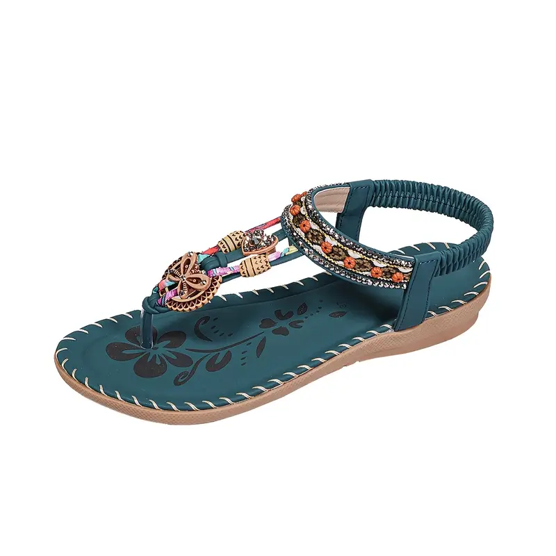 Zapatos planos retro casuales bohemios