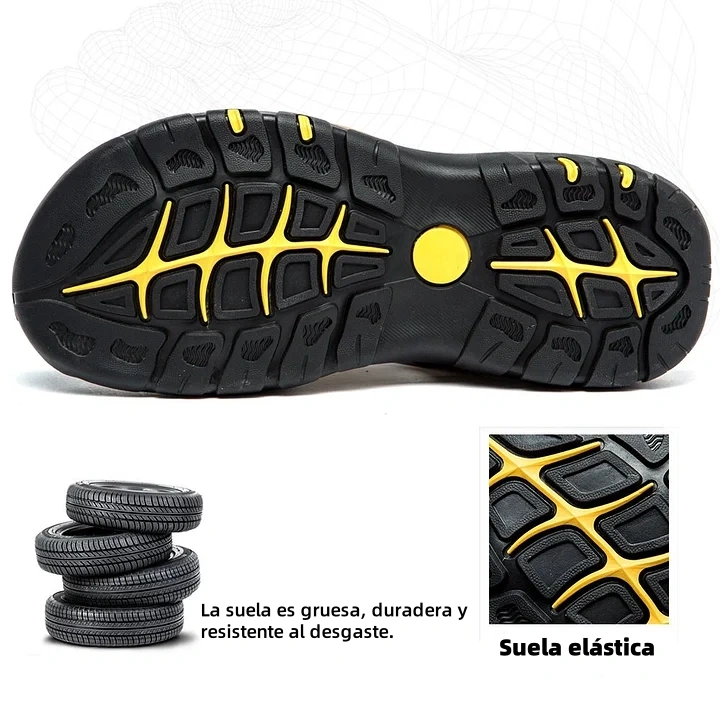 (🔥Hoy 60% de descuento - ¡no te lo pierdas!) ⏰ Ergonomía --- Sandalias de piel de becerro suaves y cómodas (el soporte del arco facilita caminar)