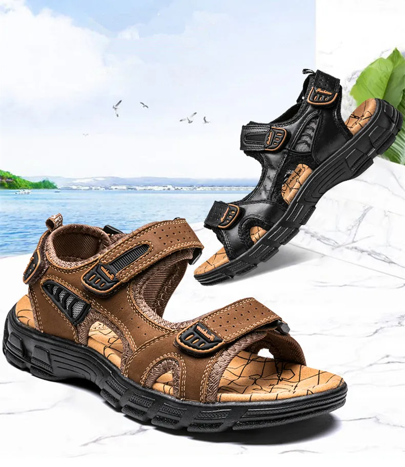 (🔥Hoy 60% de descuento - ¡no te lo pierdas!) ⏰ Ergonomía --- Sandalias de piel de becerro suaves y cómodas (el soporte del arco facilita caminar)