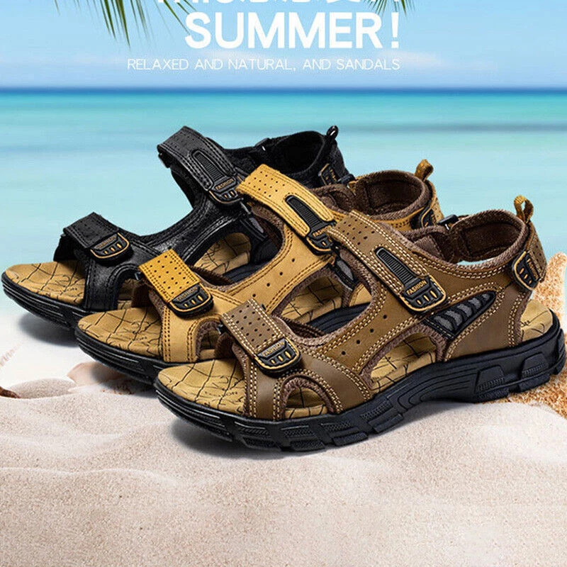 (🔥Hoy 60% de descuento - ¡no te lo pierdas!) ⏰ Ergonomía --- Sandalias de piel de becerro suaves y cómodas (el soporte del arco facilita caminar)