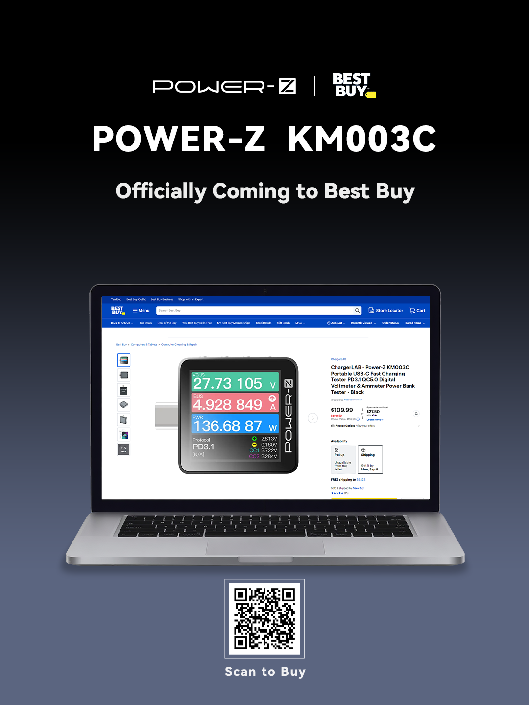 ChargerLAB POWER-Z KM003C Now Available on Best Buy-Chargerlab