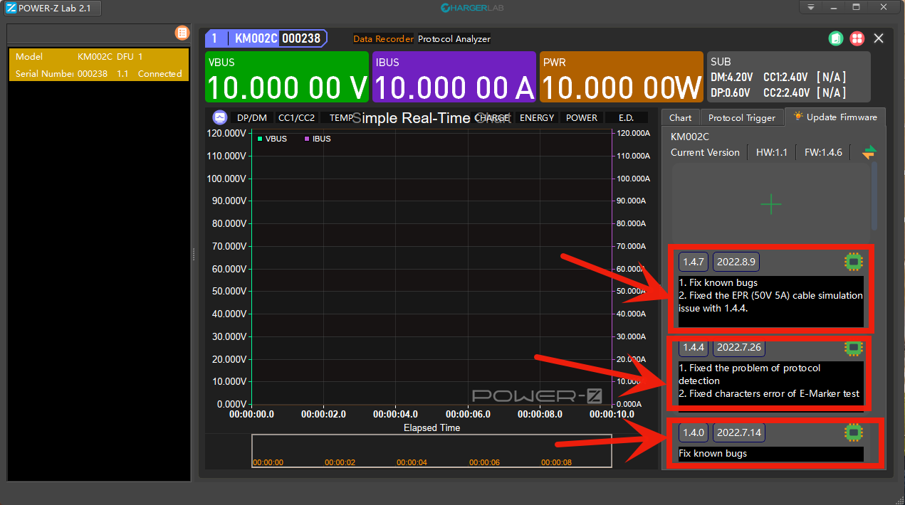 V1.8.8 | The New Software Version of POWER-Z KM003C-POWER-Z