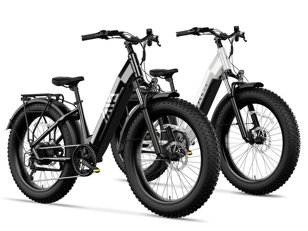 TST Combo Sale Dreamer 26" Step-Thru Fat Tire Electric Bike