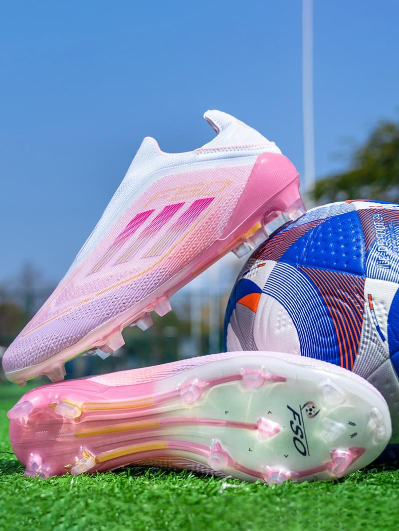 Unisex Soccer Shoes for Youth Students, Long Studs Design, Competition Training Sports Footwear, Durable and Comfortable Football Boots, Soccer Cleats