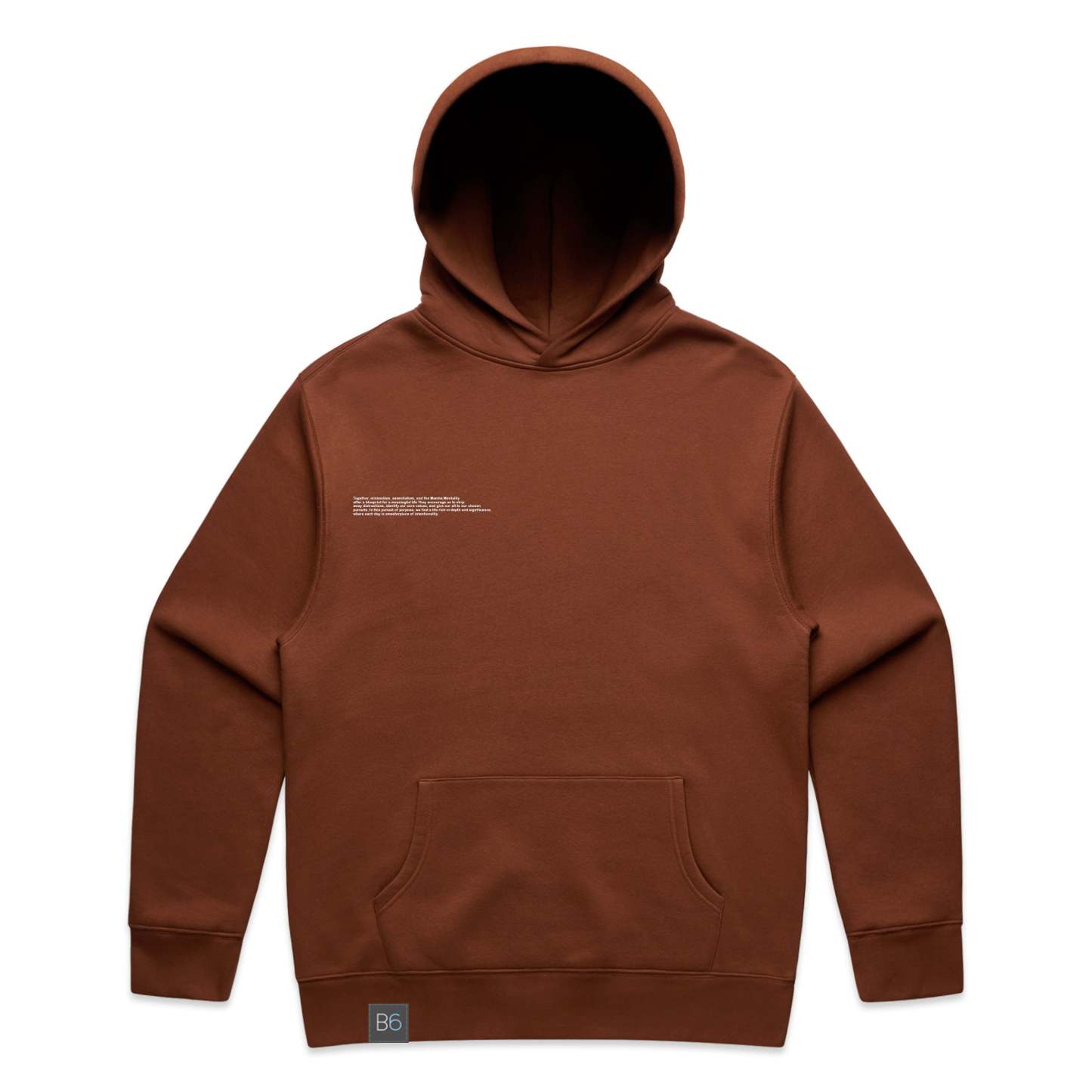 6ix Mantra Minimalism Hood Rust