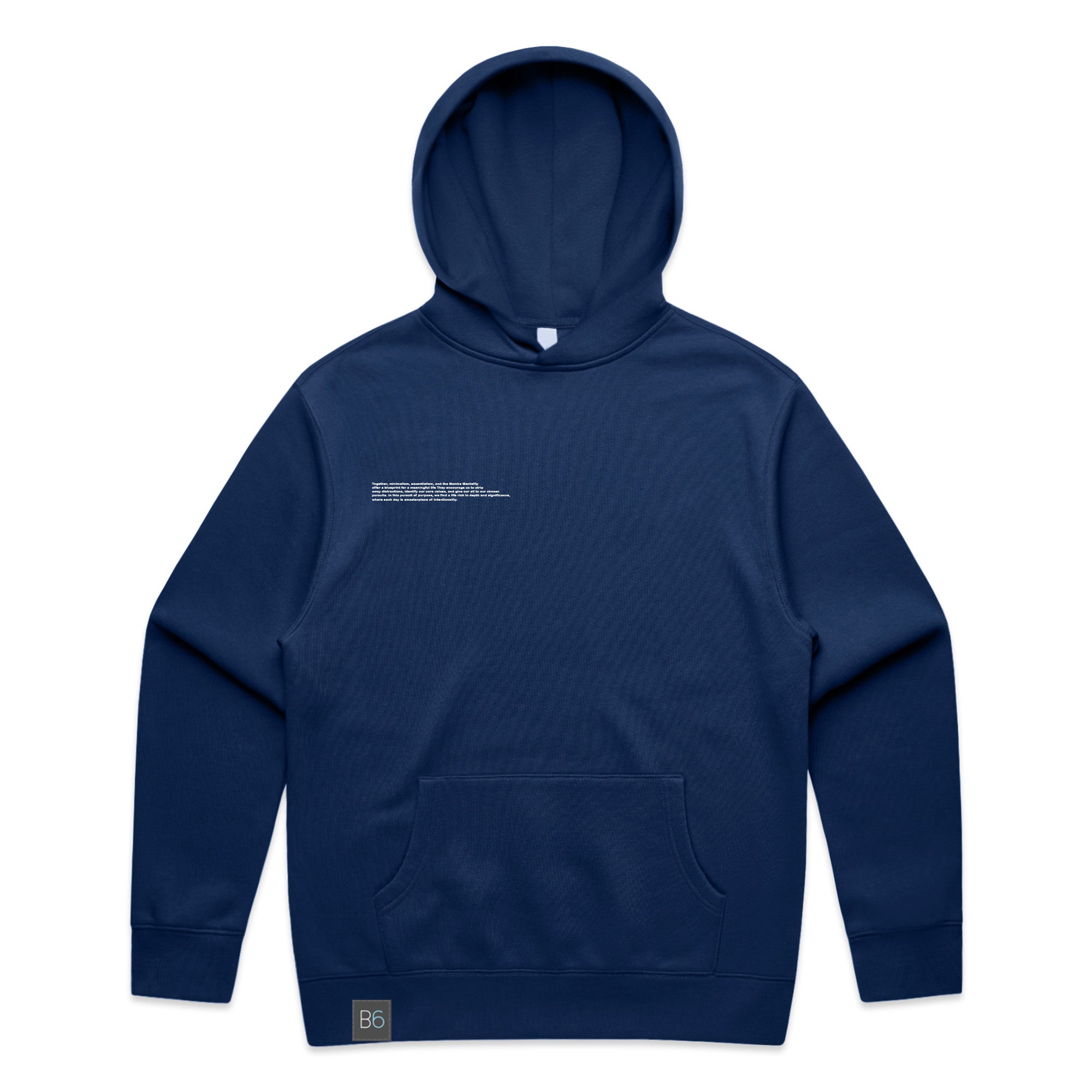 Mantra Minimalism Hood Navy