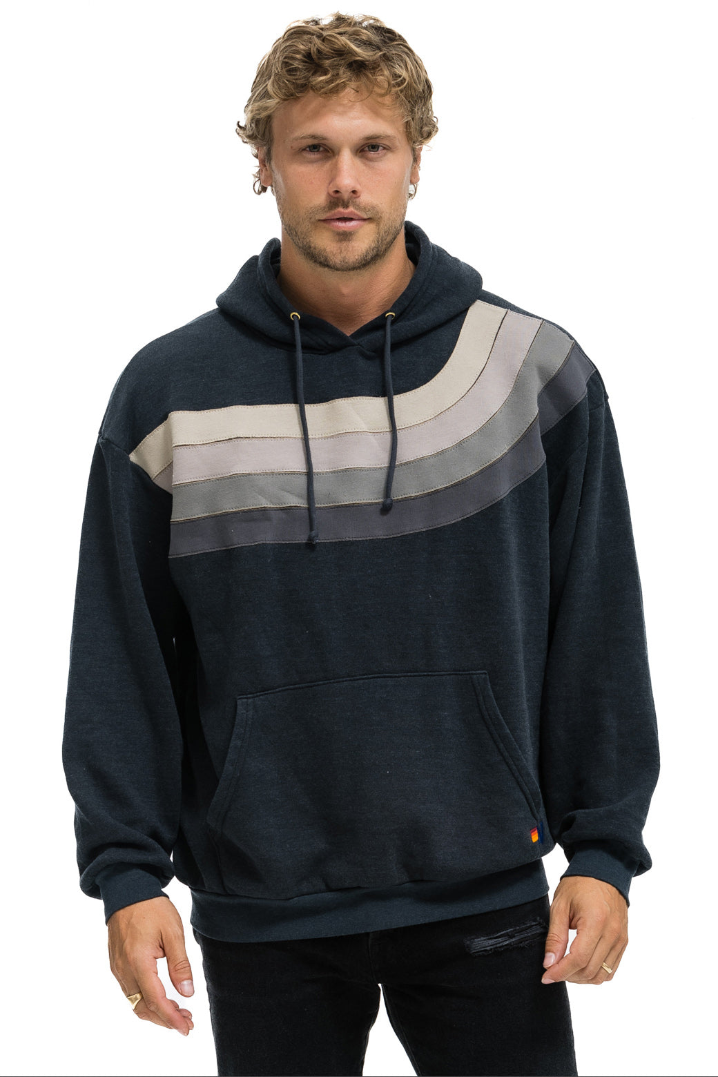 Wave Stripe  Hoodie