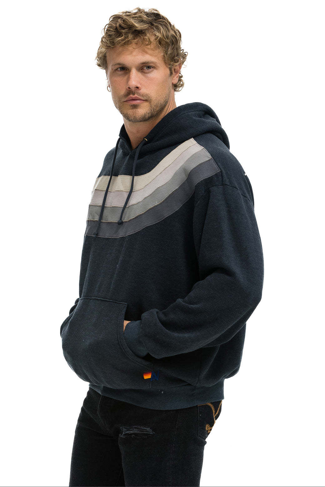 Wave Stripe  Hoodie