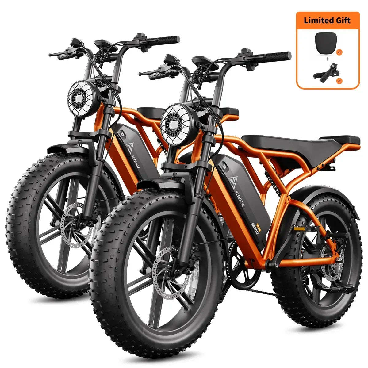 TST® Combo Sale R002 20" Full Suspension Moped-Style Ebike