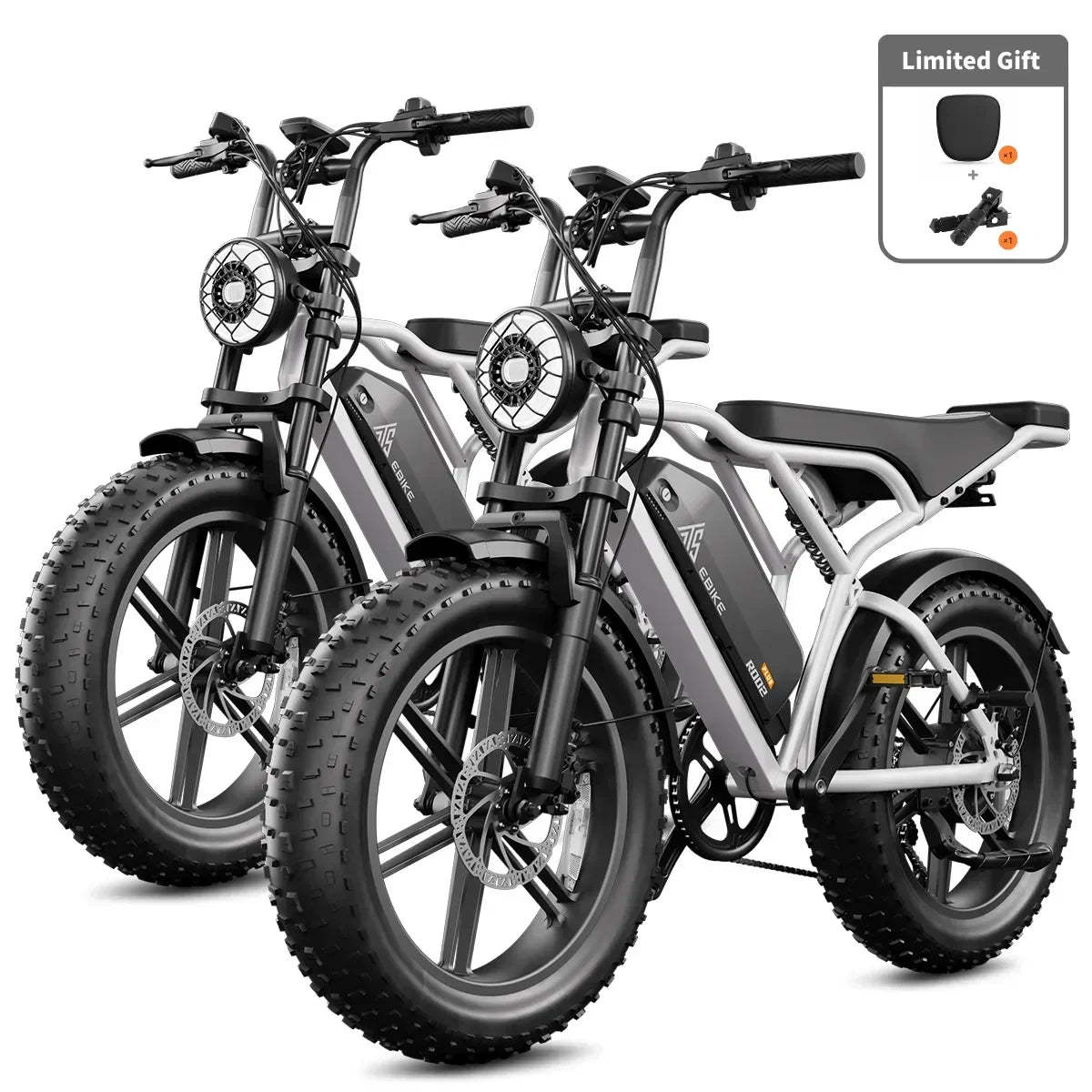 TST® Combo Sale R002 20" Full Suspension Moped-Style Ebike