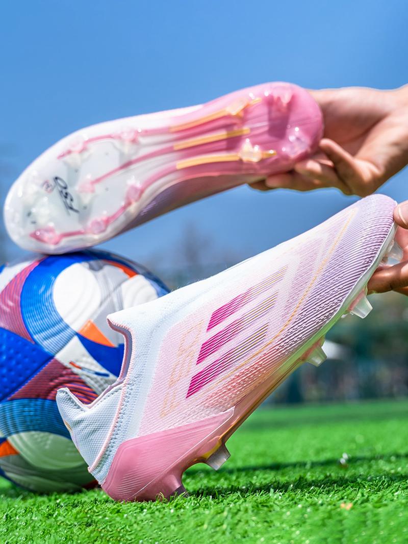 Unisex Soccer Shoes for Youth Students, Long Studs Design, Competition Training Sports Footwear, Durable and Comfortable Football Boots, Soccer Cleats