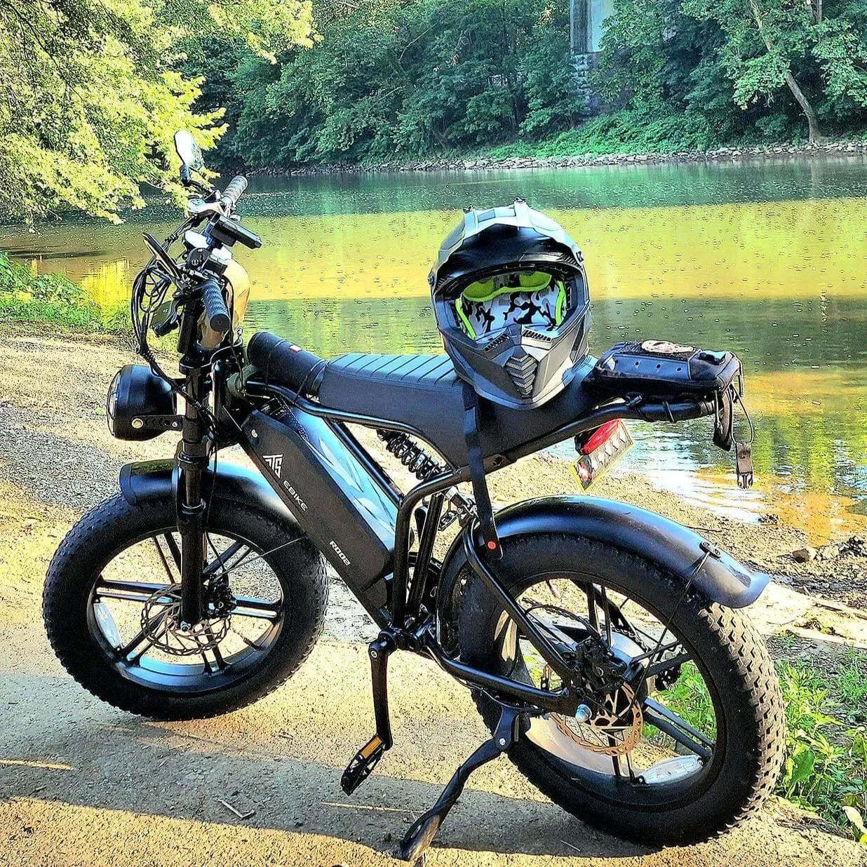 TST® Combo Sale R002 20" Full Suspension Moped-Style Ebike