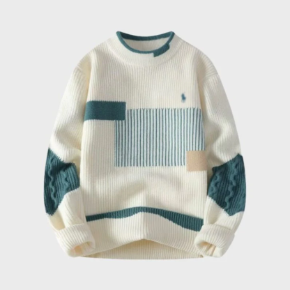 Color-Block Pullover Sweater