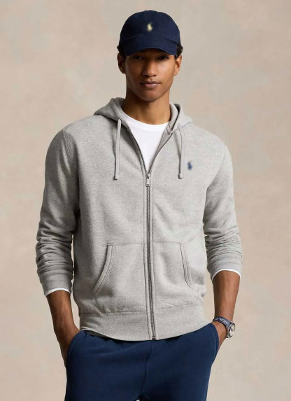 Polo Ralph Lauren Cotton Blend Hoodie – Grey