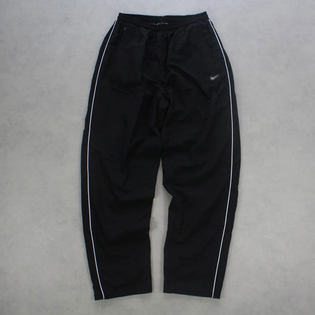 RARE 2000s Baggy Nike Trackpants Black - (M)